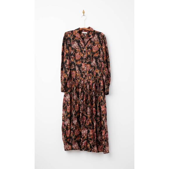 Ulla Johnson Celia Pleated Paisley-print Midi Dress Size 12 - Picture 4 of 11